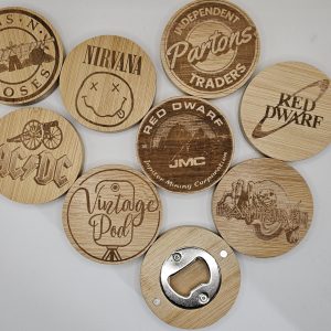 Wooden Bottle Opener Fridge Magnet - Bands