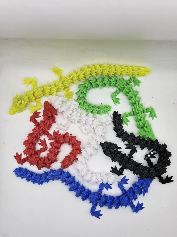 3d Printed Toys - Fidget Toys - Articulated Dragon
