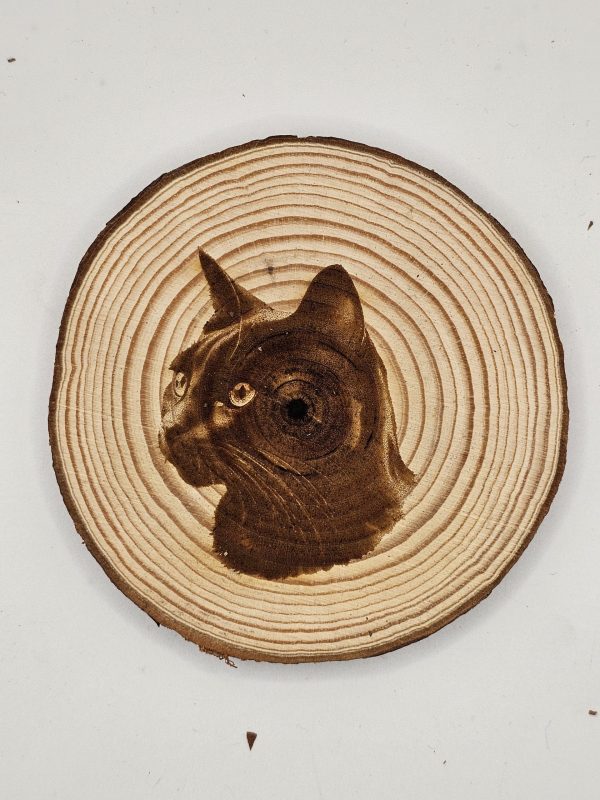 Wooden Coasters - Cat Designs - Image 2