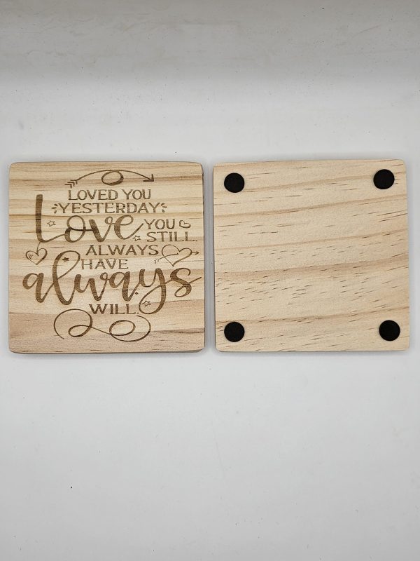 Wooden Coasters - Romantic Collection - Image 3
