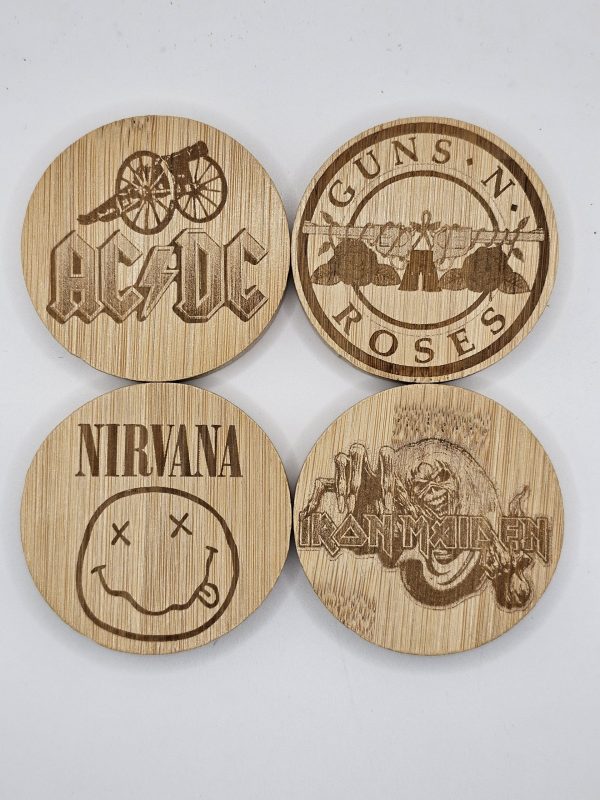 Wooden Bottle Opener - Fridge Magnet - Bands