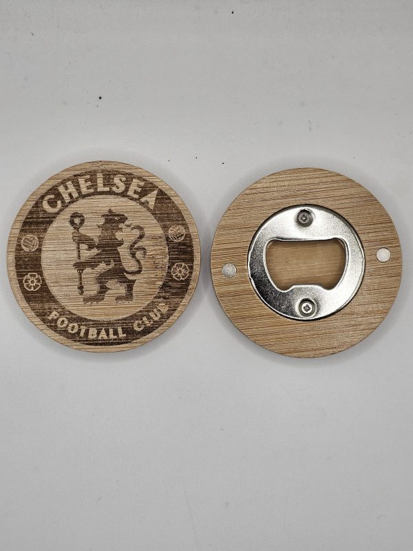 Wooden Bottle Opener - Fridge Magnet - Football Teams - Image 9
