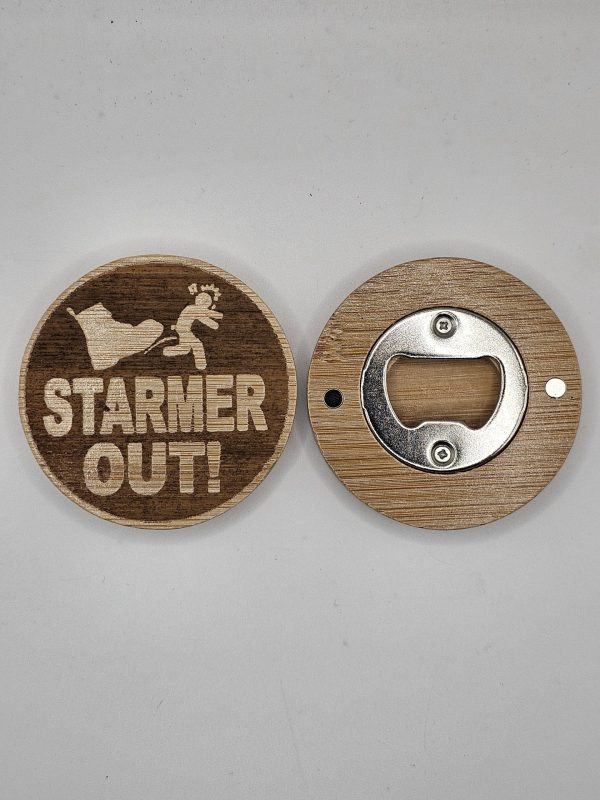 Wooden Bottle Opener - Fridge Magnet - Various Designs - Image 7